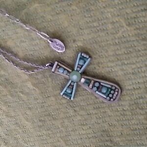 Vintage Ayala Bar Cross Pendant Necklace